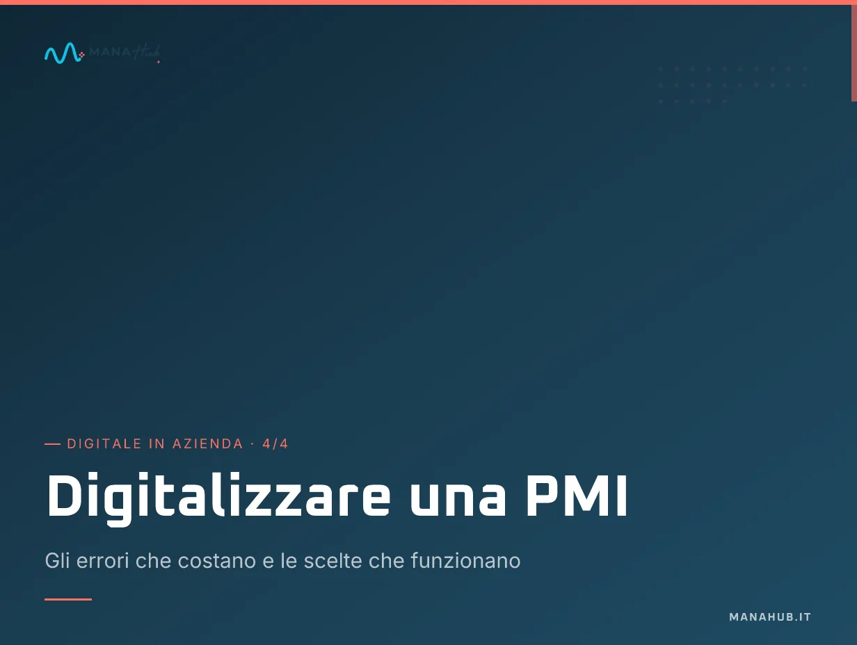 Digitale in Azienda (4/4): gli errori che costano e le scelte che funzionano