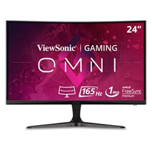 ViewSonic Omni VX2418-C 24-inch 1080p 165Hz Curved Gaming