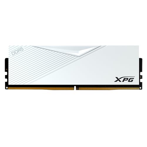 XPG Lancer DDR5 6400MHz 64GB (2x32GB) CL32 UDIMM 288-pin Desktop SDRAM DDR5 Dual Channel RAM Kit Bianco Dissipatore di calore (AX5U6400C3232G-DCLAWH)