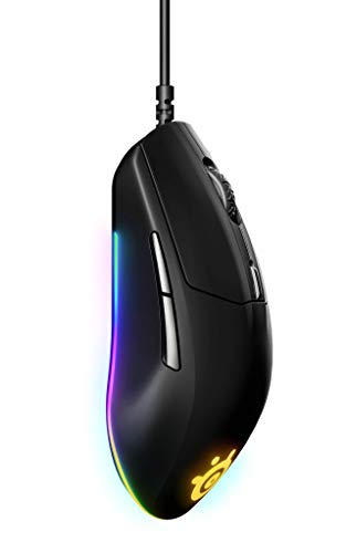 SteelSeries Rival 3 – Mouse da gioco, sensore ottico TrueMove Core da 8500 CPI, 6 pulsanti programmabili, pulsanti a grilletto diviso