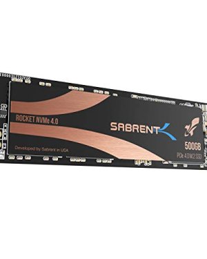 SABRENT SSD 500 GB, SSD interno, Rocket SSD NVMe PCIe 4.0 M.2 2280, Disco a stato solido a massime prestazioni, Gen 4, per PS5, Lettura fino a 5000 (MB/s), (SB-ROCKET-NVMe4-500)
