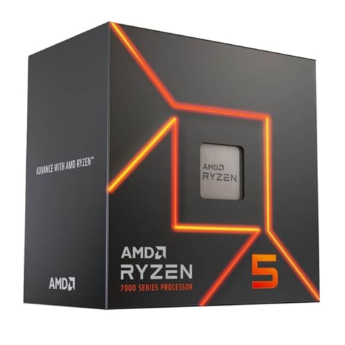 AMD Processore Ryzen 5 7600, 6 Core/12 Thread, Boost di Frequenza fino a 5.1 GHz