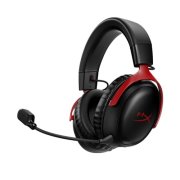 HyperX Cloud III Wireless – Gaming headset for PC, PS5, PS4, up to 120-hour Battery, 2.4GHz Wireless, 53mm angled drivers, Memory foam, Durable Frame, 10mm microphone, Black-Red.