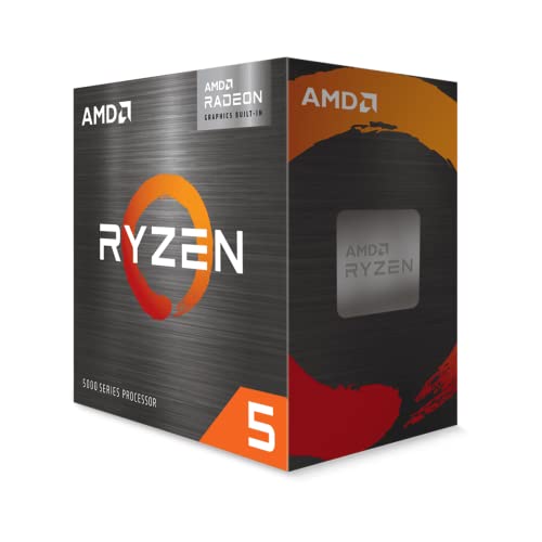 AMD Processore Ryzen 5 5600G, 6 Core/12 Thread, Boost di Frequenza fino a 4.4 GHz, Con Ventola Wraith Stealth