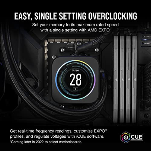 CORSAIR VENGEANCE DDR5 RAM 32GB (2x16GB) 6000MHz CL36 AMD EXPO Memoria per Computer Compatibile iCUE – Grigio (CMK32GX5M2E6000Z36)