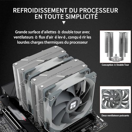 Thermalright Peerless Assassin 120 CPU Air Cooler, 6 Heat Pipes Cpu Cooler, doppia ventola 120mm PWM, coperchio del dissipatore di calore, AGHP, Per AMD AM4 AM5/Intel 1700/1150/1151/1200/2011/2066