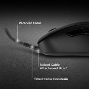 BenQ ZOWIE EC2-C Mouse ergonomico per eSports | Cavo Paracord e rotellina di scorrimento a 24 passi | Rivestimento nero opaco | Dimensioni Medio
