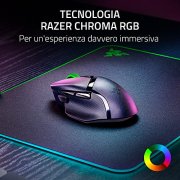 Razer Basilisk V3 X HyperSpeed Mouse da Gioco Wireless Personalizzabile (Forma Ergonomica Iconica con 9 Controlli Personalizzabili, HyperSpeed Wireless, Sensore Ottico Avanzato 5G 18K) Nero